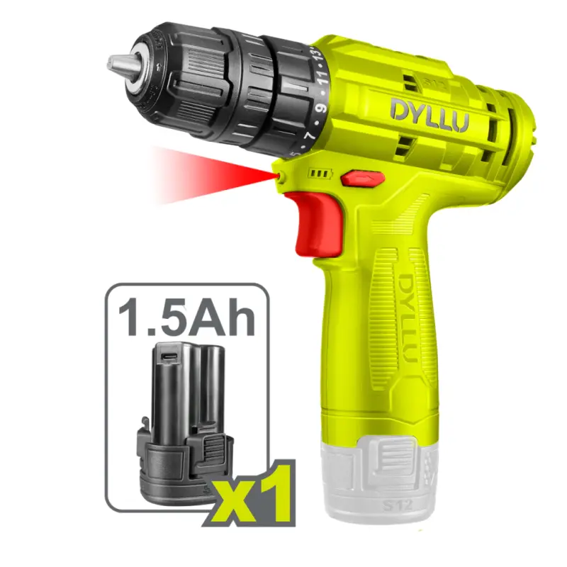 Taladro Inalambrico 12v Dyllu By Total 750rpm + Bateria DTCDS510