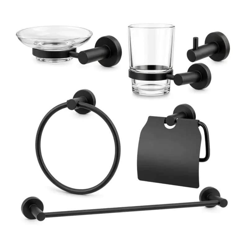 Set de Accesorios Negros para Baño DYLLU DTZG1517