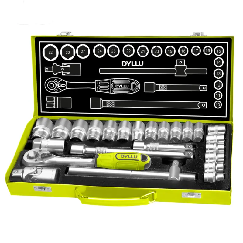 Set de Llave Crique y Bocallaves 1/2" 24 Pcs DTST2L24