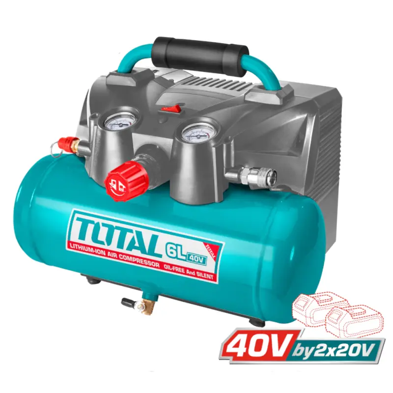 Compresor 20v 135psi Tanque 6lts Caudal 98l Min total TACLI2003