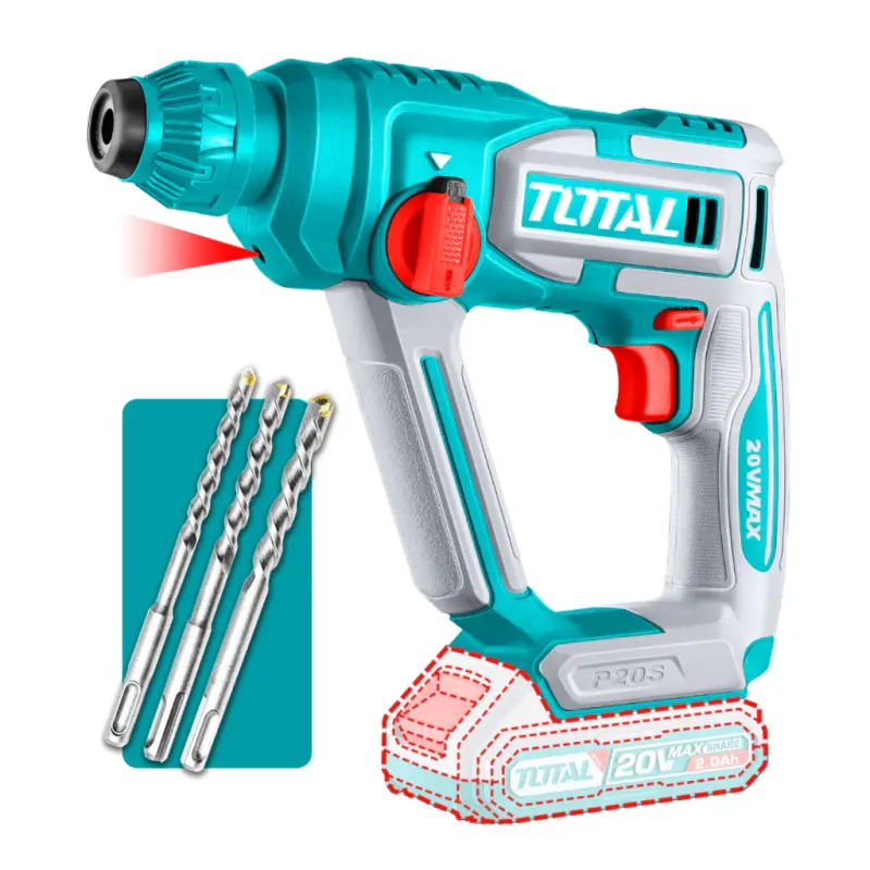 Rotomartillo taladro Inalambrico Sds plus 16mm 20v Total TRHLI20168