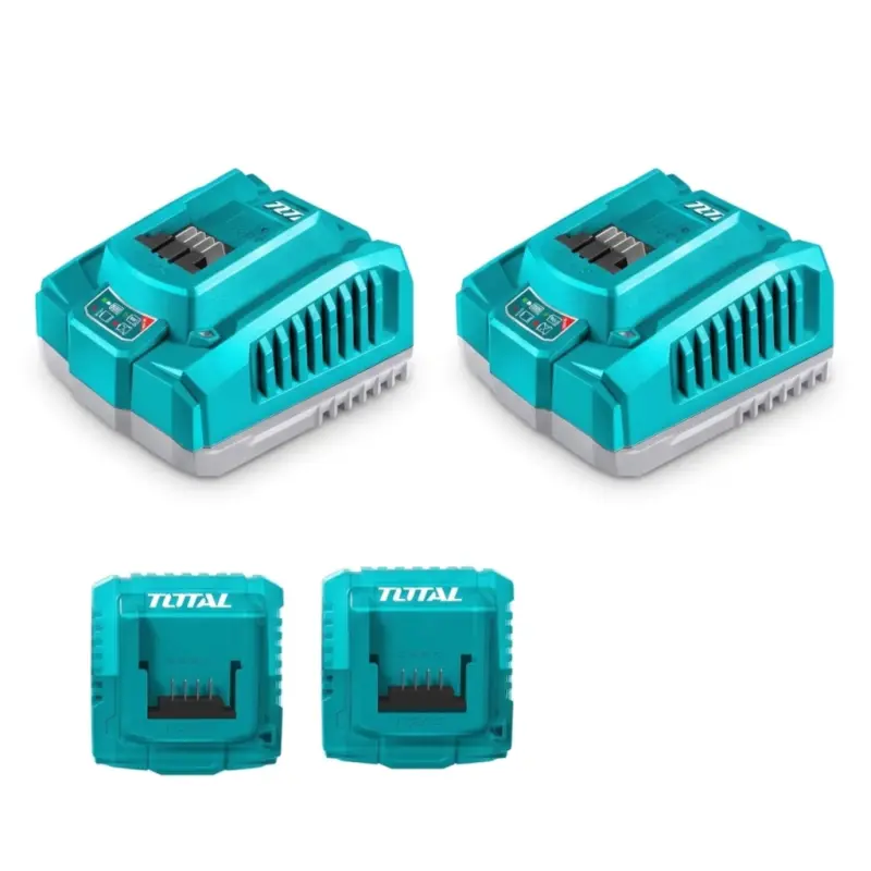 Kit 2 Cargadores de Batería 20v 4.0 Ah Industrial Total TOSLI250388-4