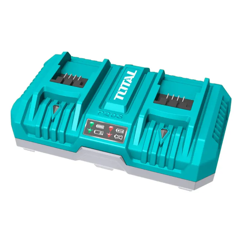 Cargador Doble De Baterias 8a 20v Carga Dual Total TFCLI2082-4