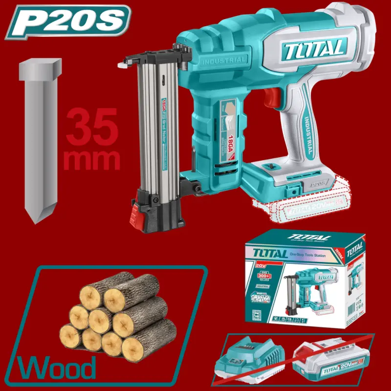 Clavadora Para Madera Inalambrica Con Clavos 20v Total TCBNLI2005