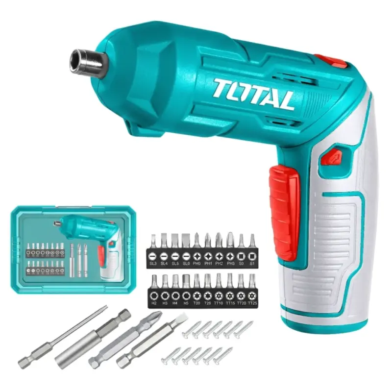 Atornillador 4V + 24 Accesorios TOTAL TSDLI04425