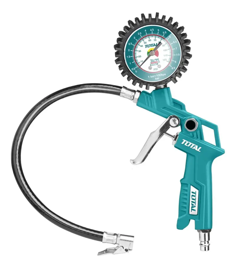 Pistola Medidor De Neumaticos Presión Max 8.5 Bar Total TAT11601
