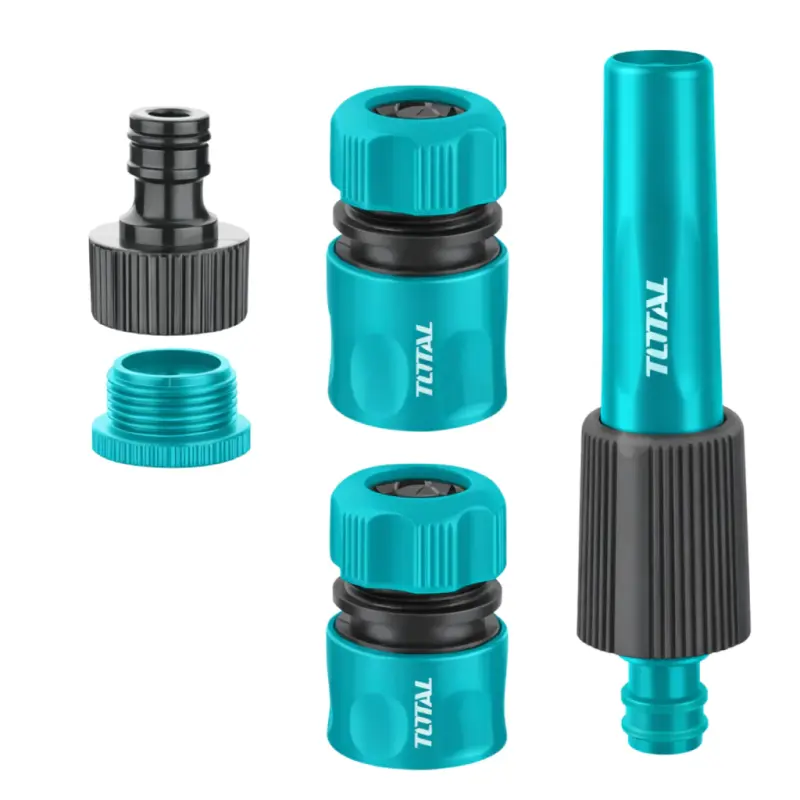 Set Acople Rapido 1/2" y Lanza para Riego Industrial TOTAL THHCS05122