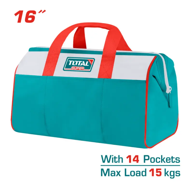Bolso Porta Herramientas 16 Capacidad 15 Kg Bolsillos Total THT261625