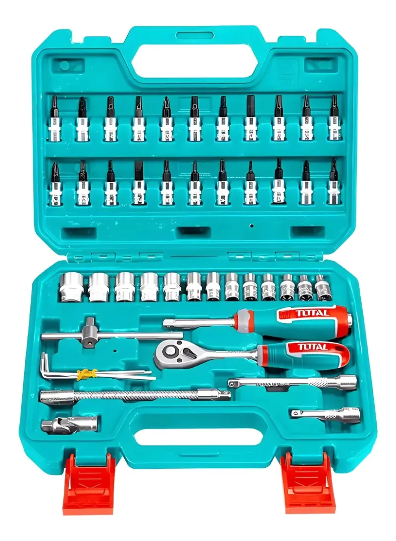Caja De Herramientas 46 Piezas Hexagonales Industrial Total THT141462