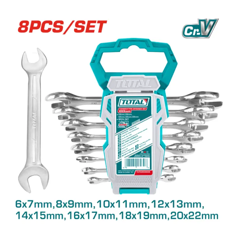Set Llaves Combinadas Dobles 8 Pcs THT102386