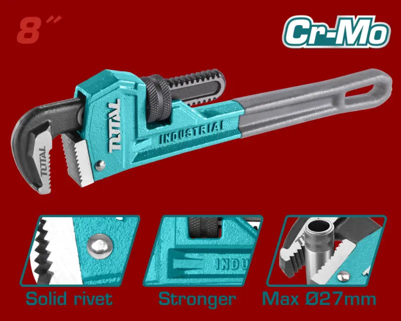 Llave De Caño Stilson Inglesa Industrial Total 8 200mm THT170806