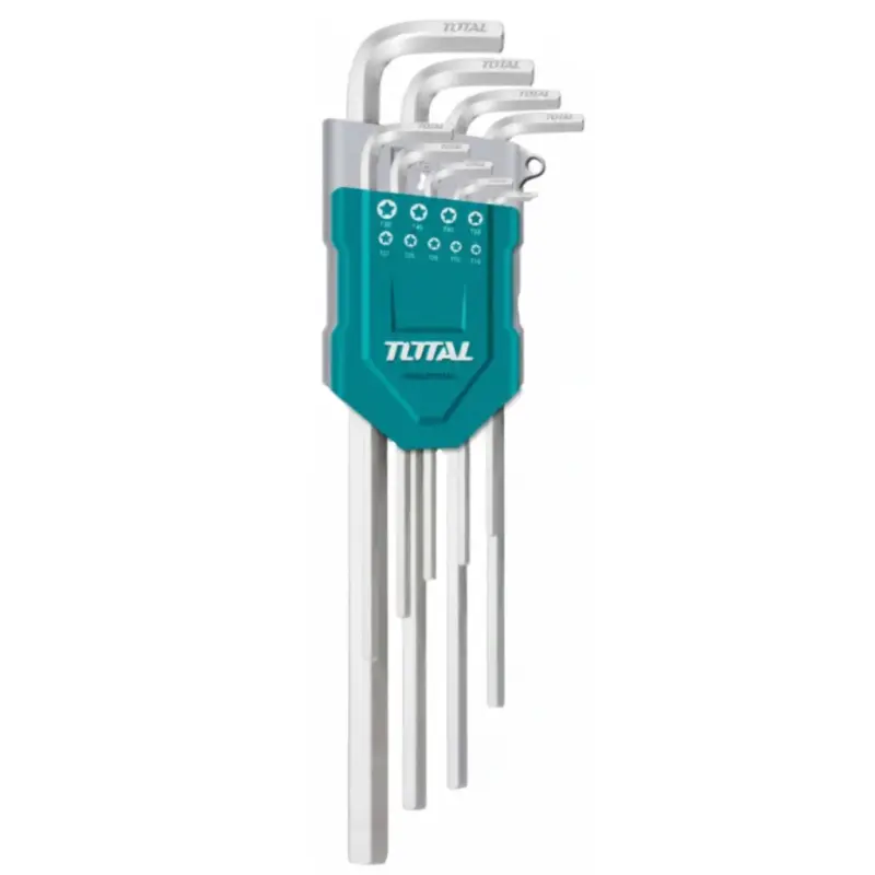 Juego de Llaves Allen Largas Total 9 Piezas 1.5 a 10 mm Cr-V THT106192