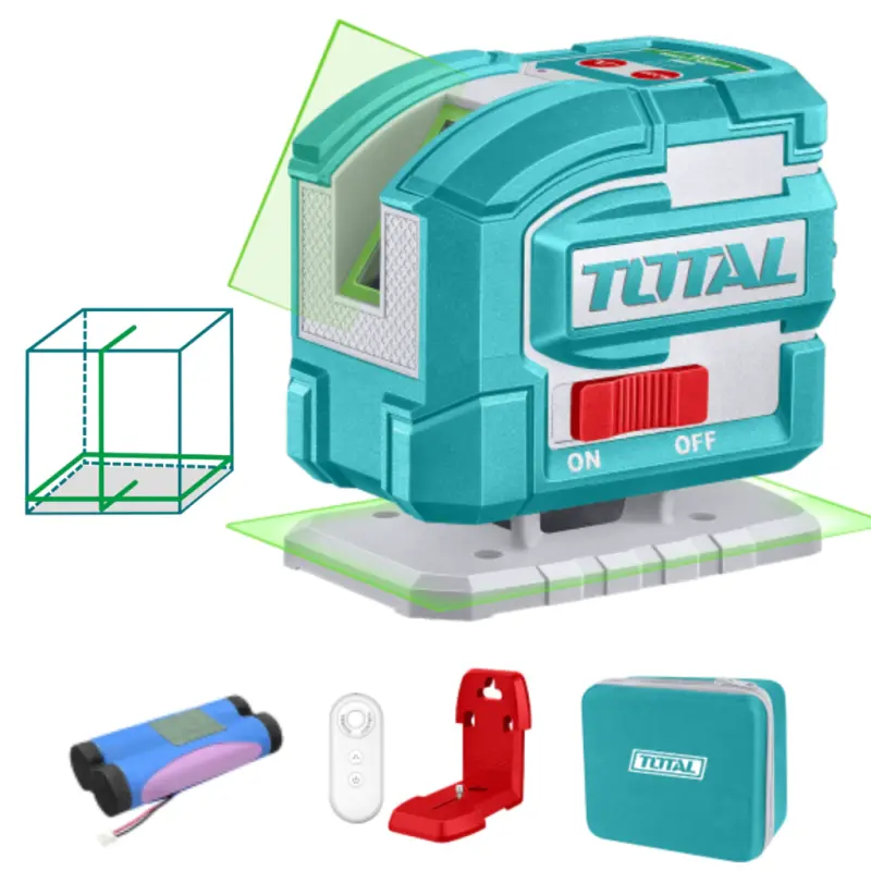 Nivel Laser Verde 0-35m 5 Lineas INDUSTRIAL TOTAL TLL306502
