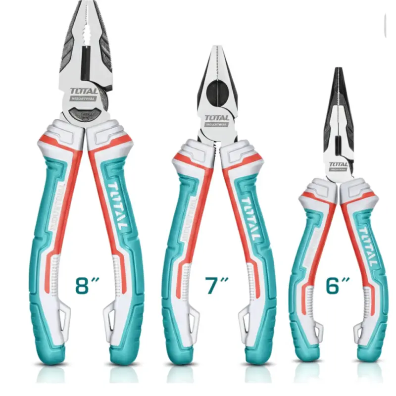 Kit Set Juego 3 Pinzas Universal Punta Alicate Total THT2K0301S