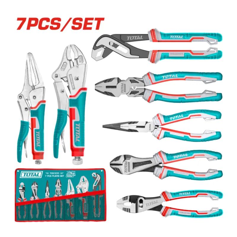Kit de 7 Pinzas Industrial TOTAL TOS23055