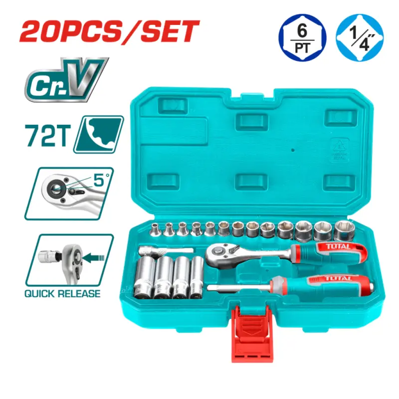 Set Llave y Bocallaves 62 Pcs 1/2" THT141201