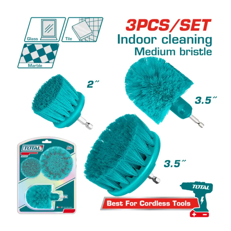 Set de 3 Cepillos para Taladro TACM3001